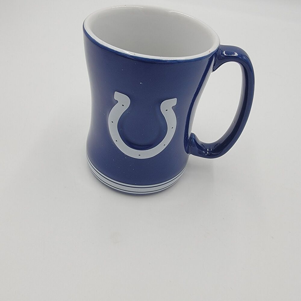 Indianapolis Colts NFL Team Sculpted Mug 14 oz Logo Coffee Athleisure Football